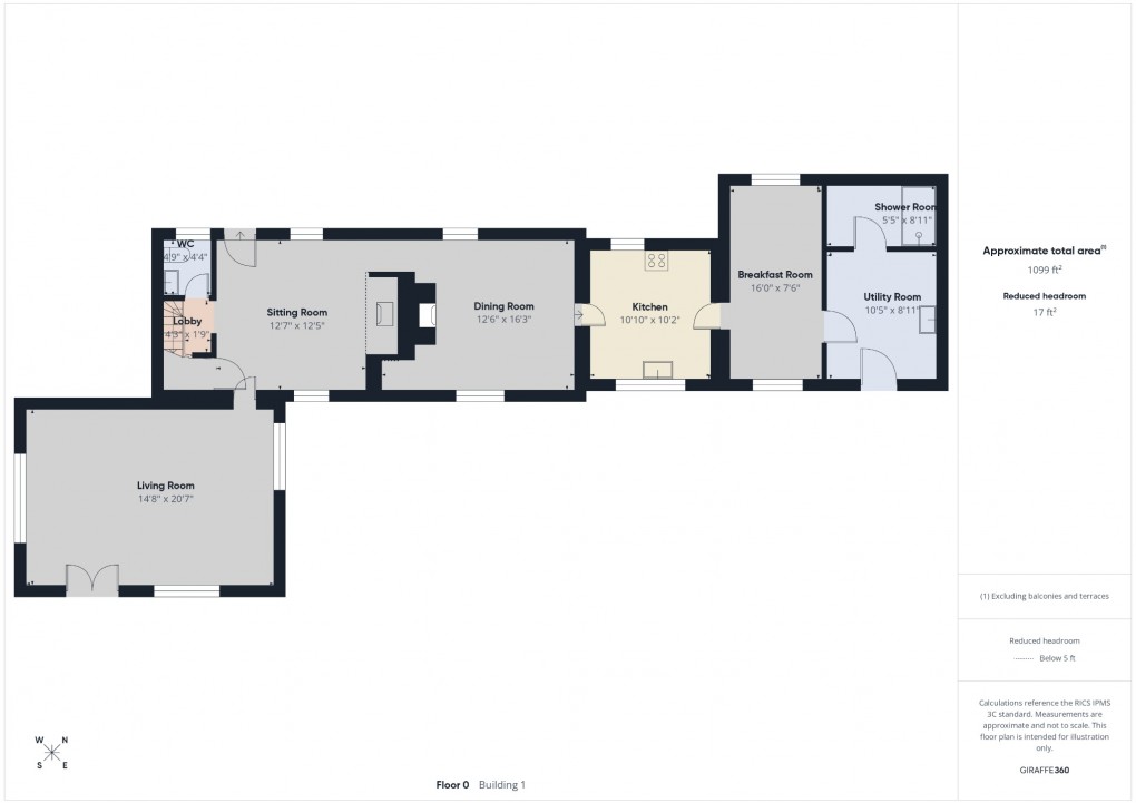 Floorplan for Lower Stow Bedon, Attleborough, Norfolk, NR17 1EL