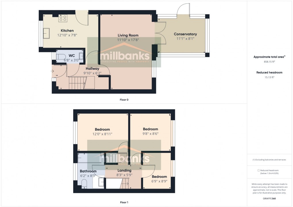 Floorplan for Mortimer Close, Attleborough, Norfolk, NR17 2NX