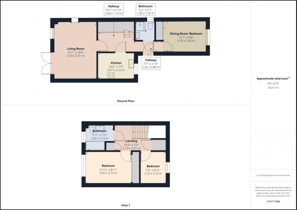 Floorplan for Castleton Way, Eye, Suffolk, IP23 7BJ