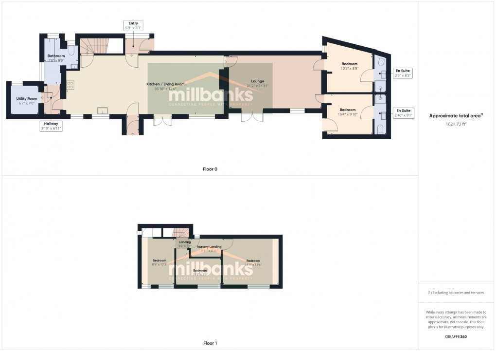 Floorplan for Edenside Drive, Attleborough, Norfolk, NR17 2EL