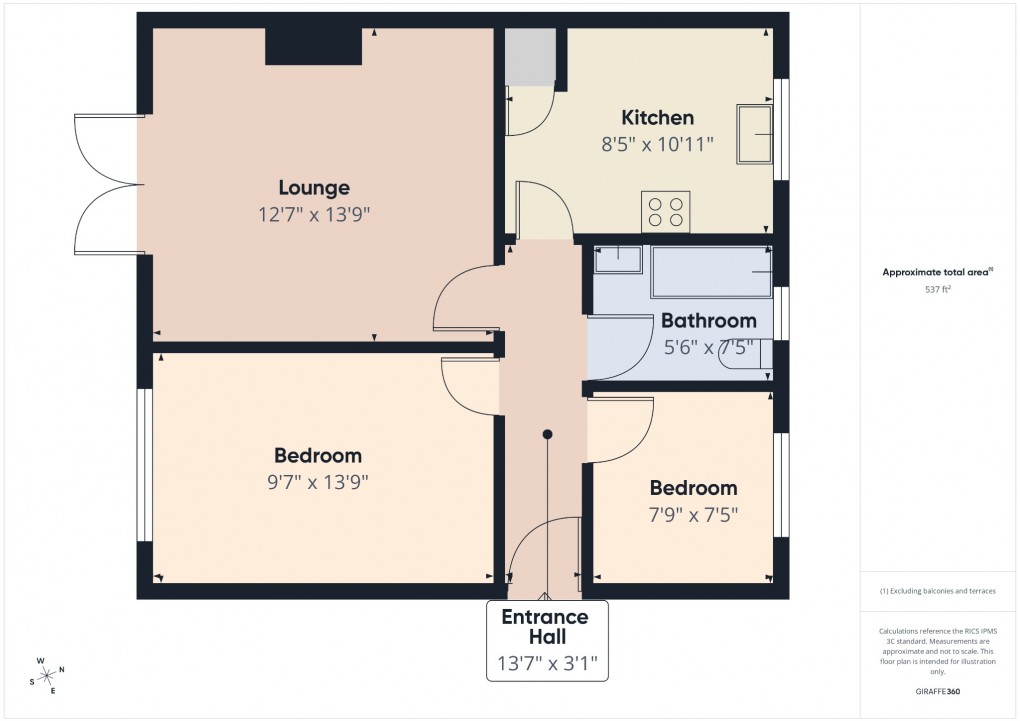 Floorplan for Bunwell Street, Bunwell, Norwich, Norfolk, NR16 1QY