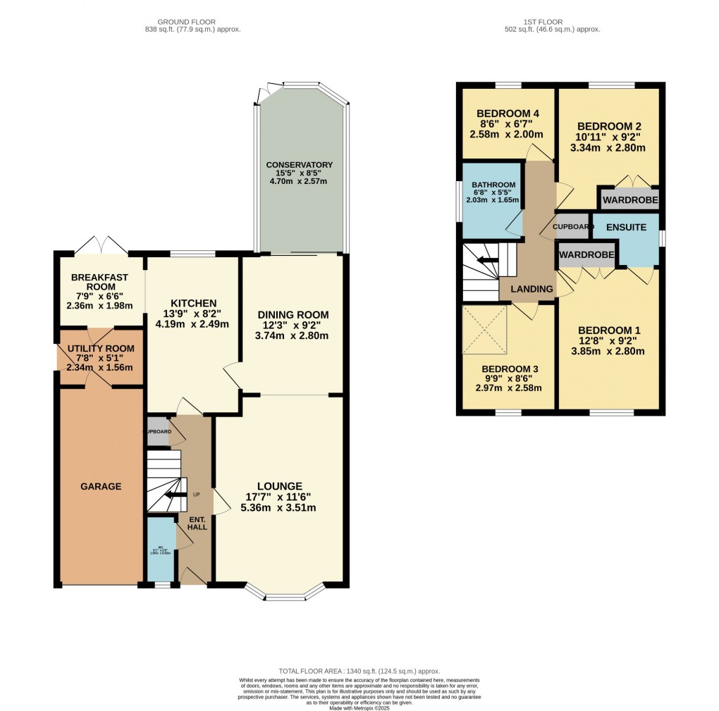 Floorplan for Teasel Road, Attleborough, Norfolk, NR17 1XX