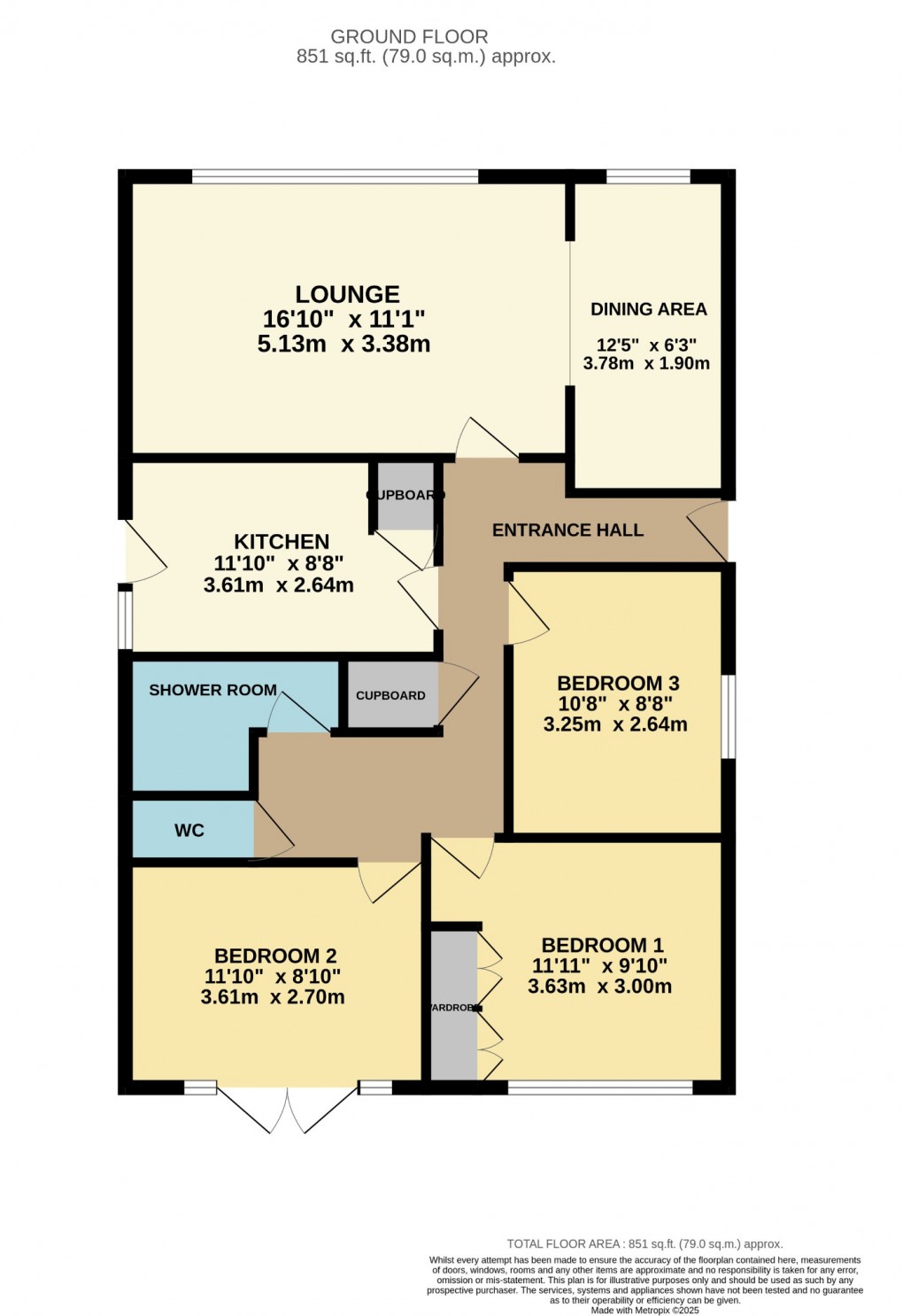Floorplan for Fairfield Drive, Attleborough, Norfolk, NR17 2HE
