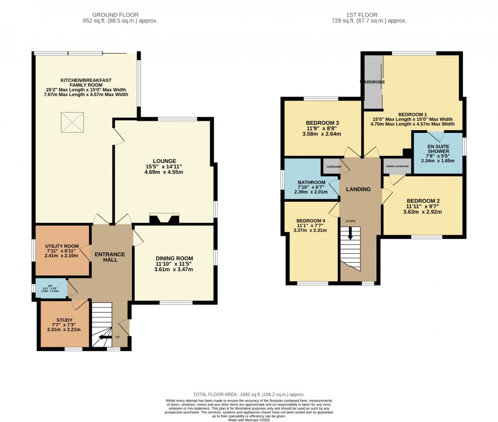 Floorplan for Crown Road, Old Buckenham, Attleborough, Norfolk, NR17 1SD