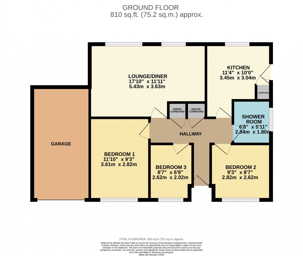 Floorplan for Plasset Drive, Attleborough, Norfolk, NR17 2NU