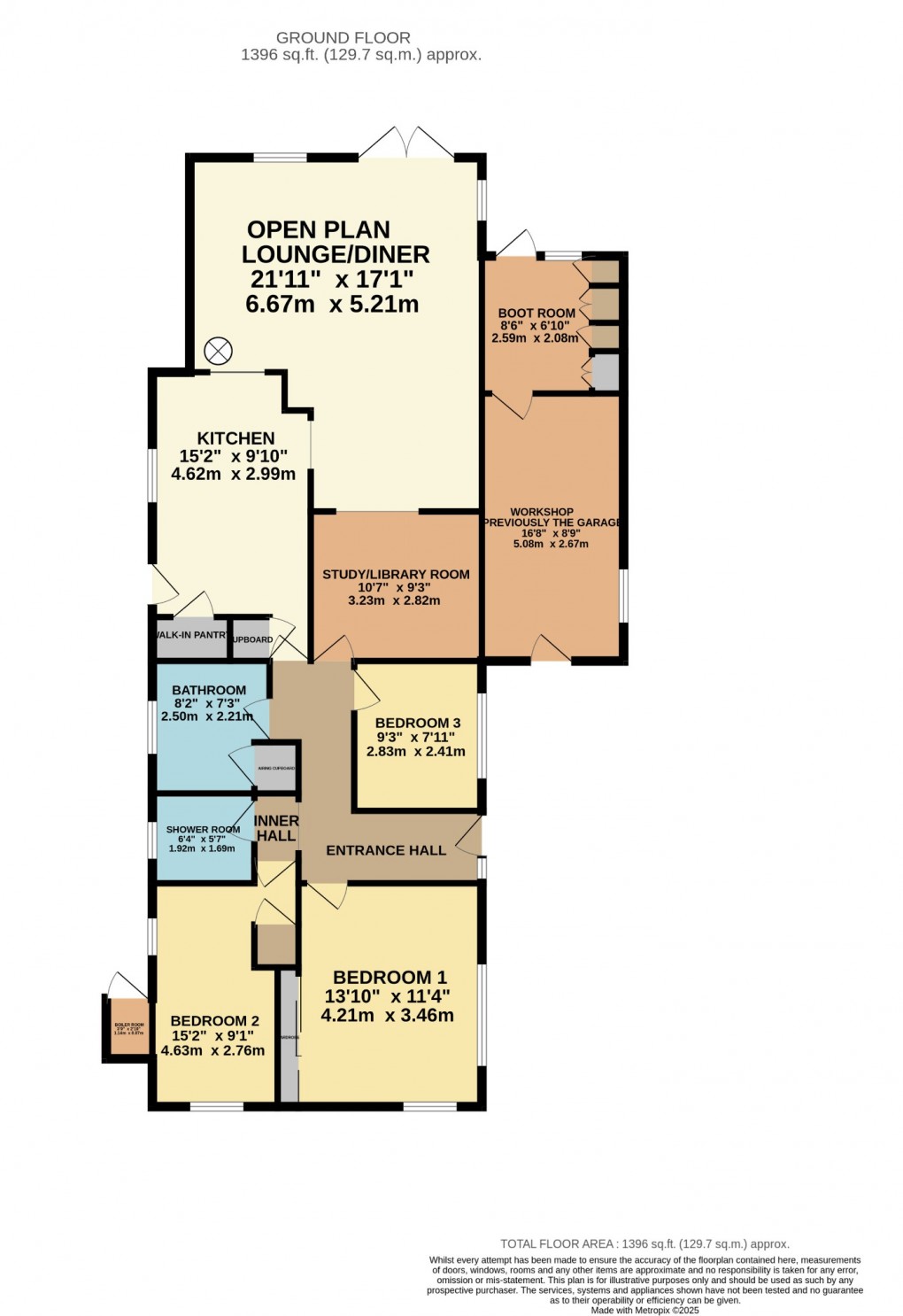 Floorplan for Low Lane, Rockland All Saints, Attleborough, Norfolk, NR17 1TU