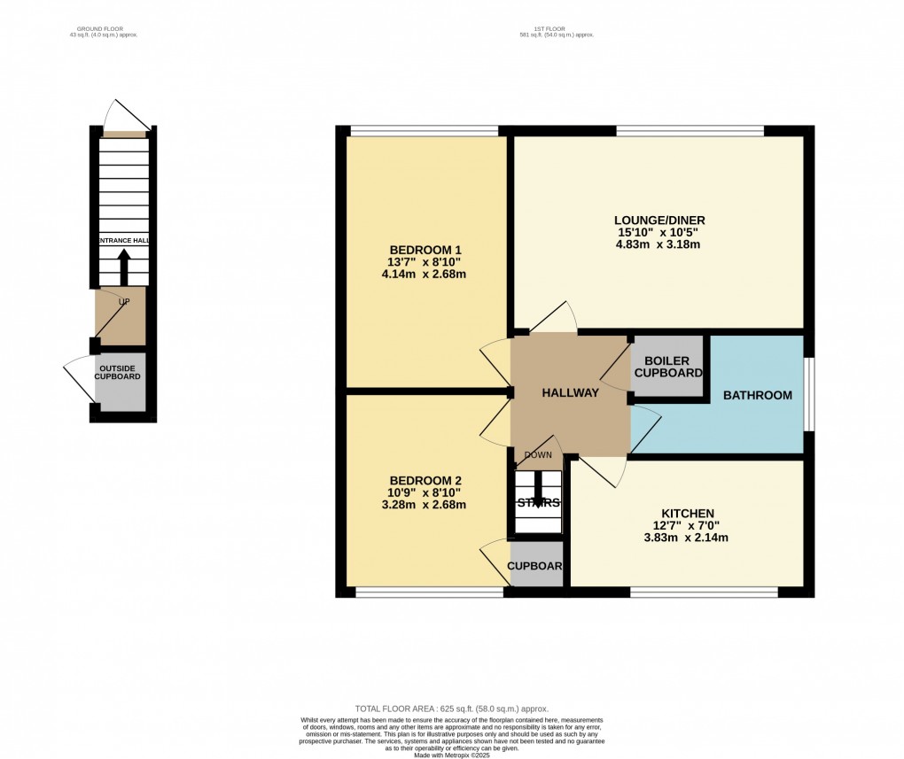 Floorplan for Woodside Court, Attleborough, Norfolk, NR17 2JT