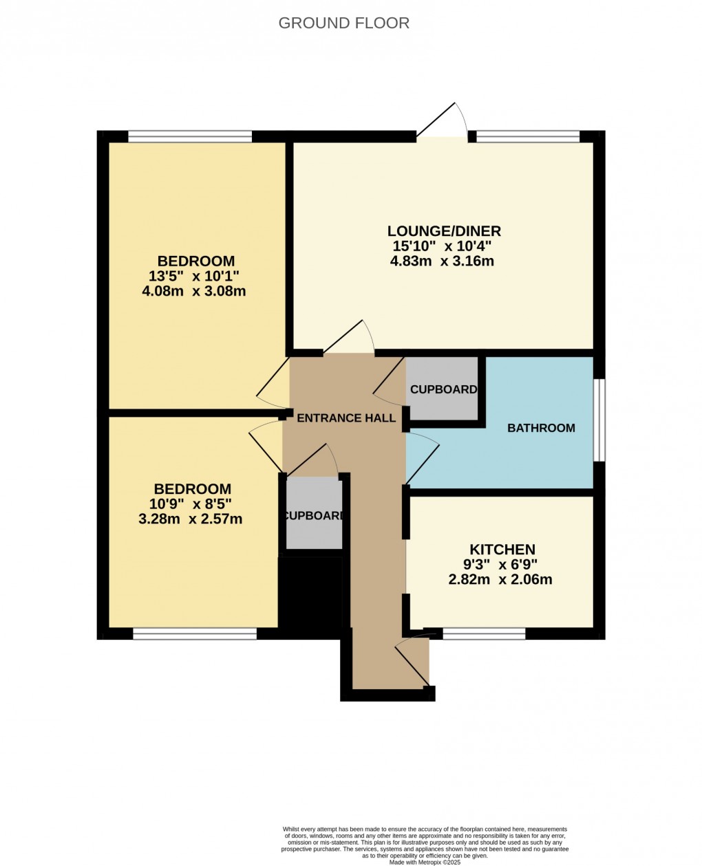 Floorplan for Woodside Court, Attleborough, Norfolk, NR17 2JT