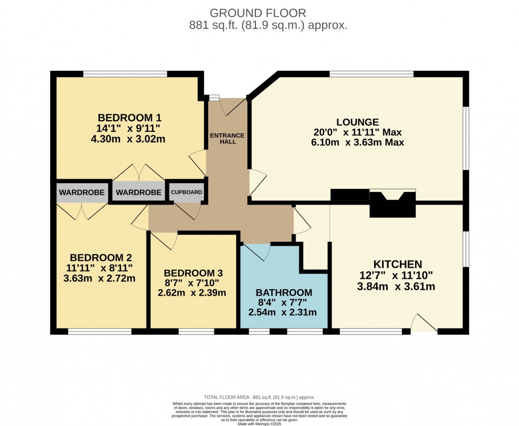 Floorplan for Watton Road, Great Hockham, Thetford