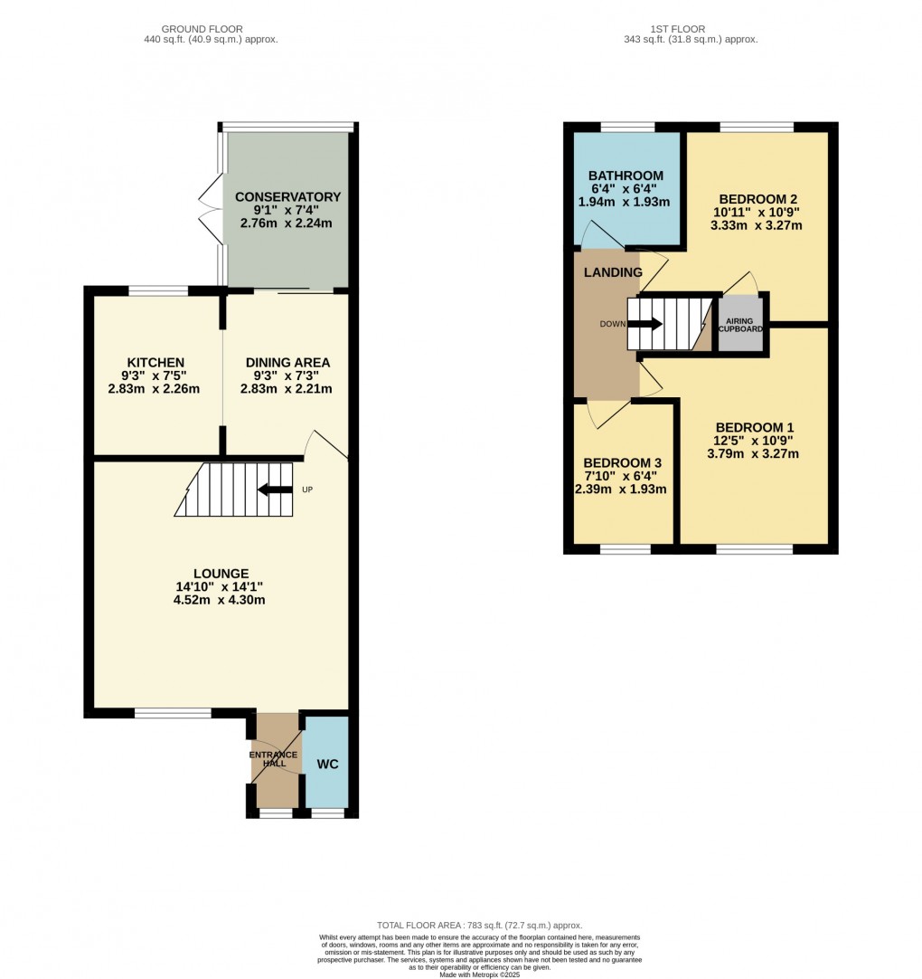 Floorplan for Bracken Drive, Attleborough, Norfolk, NR17