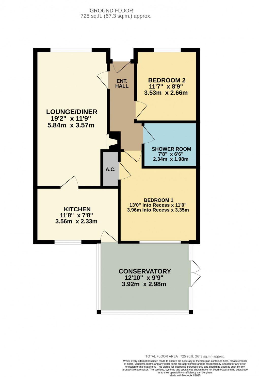 Floorplan for Home Close, Great Ellingham, Attleborough, Norfolk, NR17 1HW