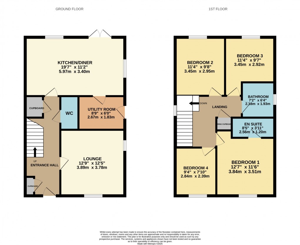 Floorplan for Cherry Close, Attleborough, Norfolk, NR17 1FU