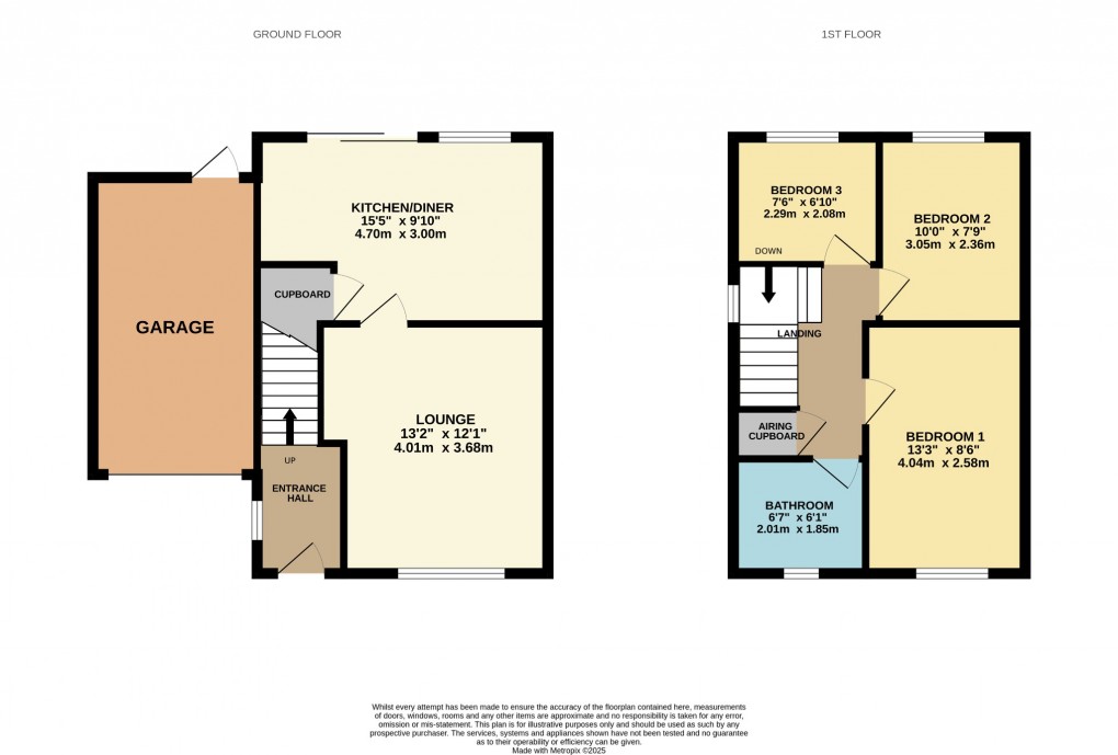 Floorplan for Constable Close, Attleborough, Norfolk, NR17 2RR