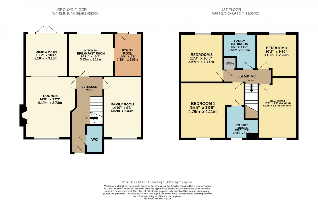 Floorplan for The Butts, Kenninghall, Norfolk, NR16 2EQ.