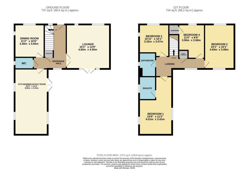 Floorplan for Blackthorn Road, Attleborough, Norfolk, NR17 1YJ