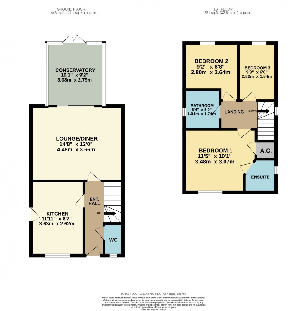 Floorplan for Sorrel Drive, Attleborough, Norfolk, NR17 1QR