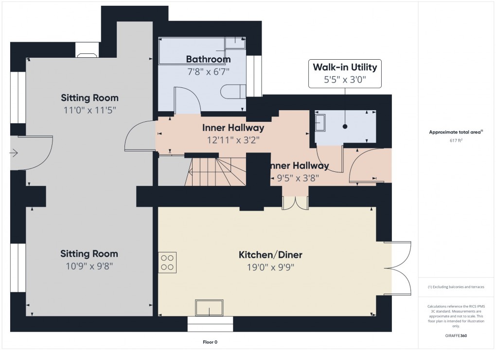 Floorplan for Walnut Tree Cottages, Silver Street, Besthorpe, Attleborough, Norfolk, NR17 2LF