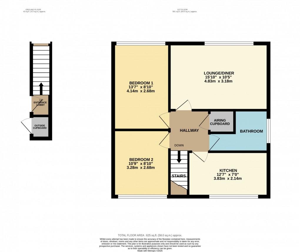 Floorplan for Woodside Court, Attleborough, Norfolk, NR17 2JT