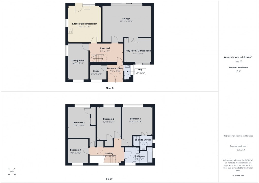 Floorplan for London Road, Attleborough, Norfolk, NR17 2DE