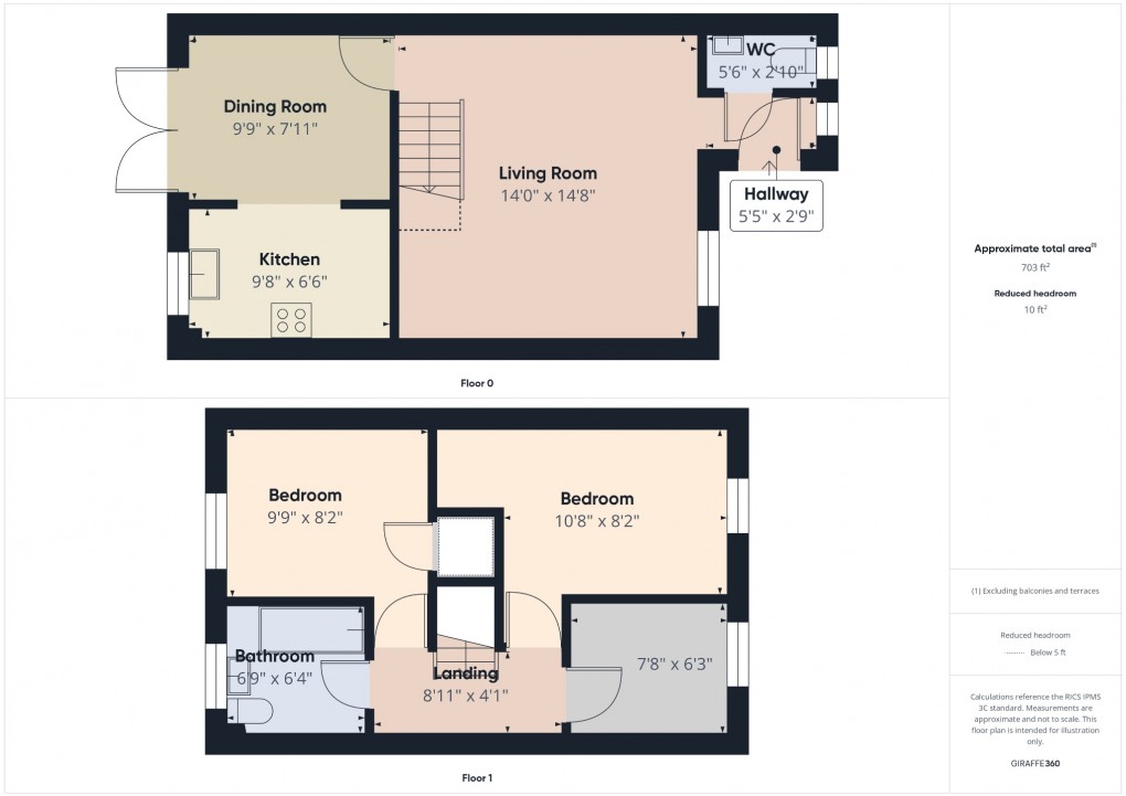Floorplan for Lavender Close, Attleborough, Norfolk, NR17 2PZ