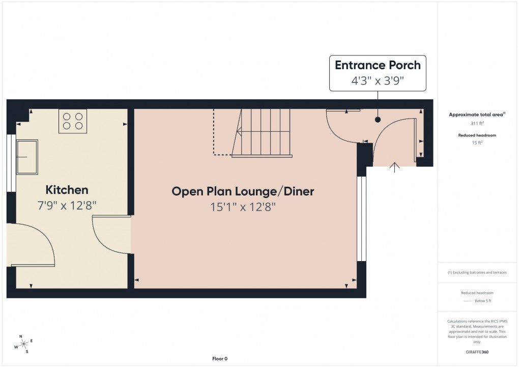 Floorplan for Garlondes, East Harling, Norwich, Norfolk, NR16 2NR