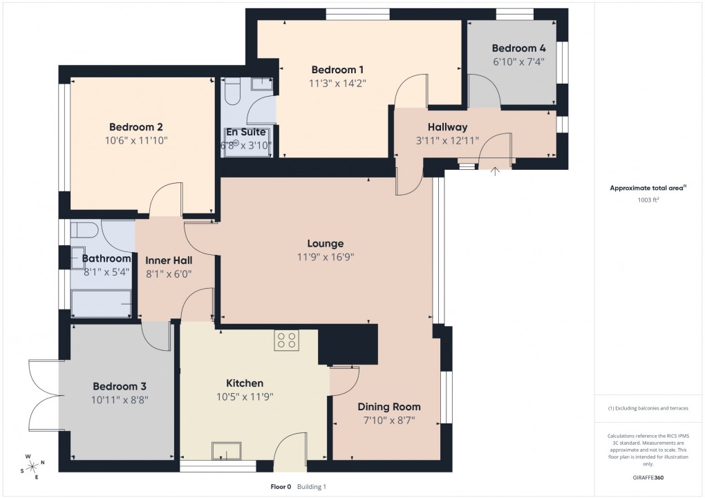 Floorplan for Kerridges, East Harling, Norwich, Norfolk, NR16 2QB