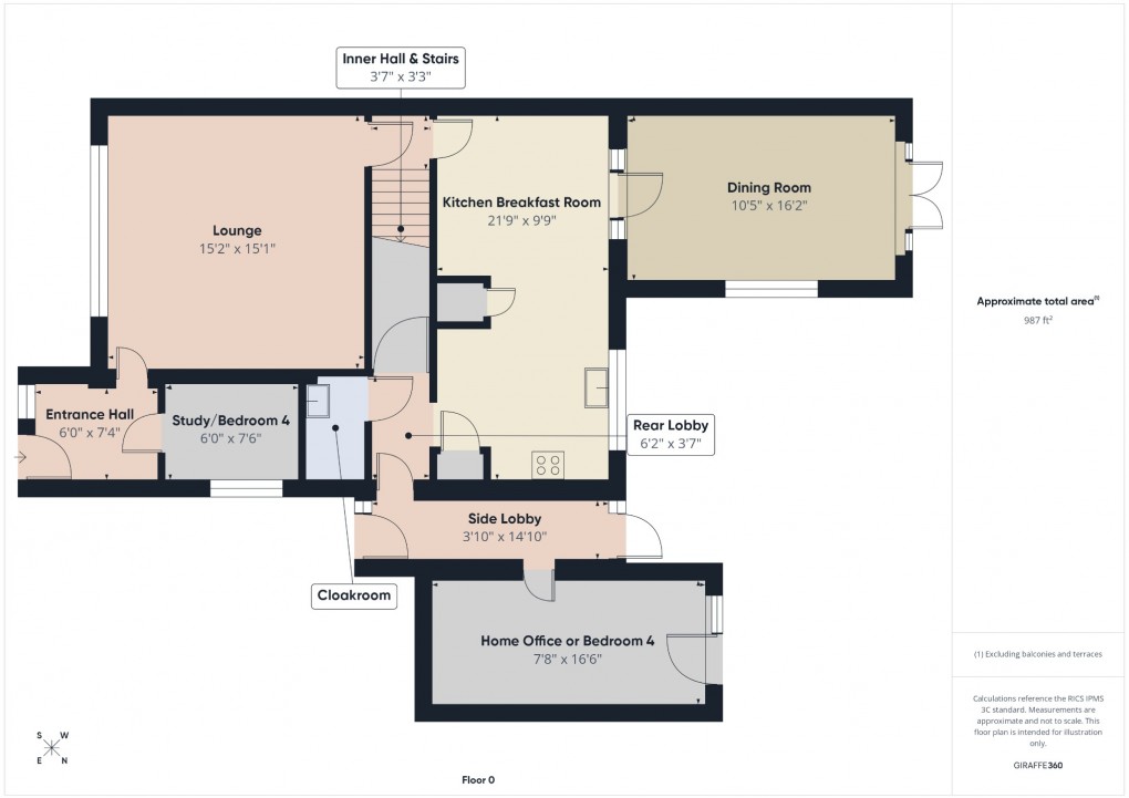 Floorplan for Cedar Drive, Attleborough, Norfolk, NR17 2EX