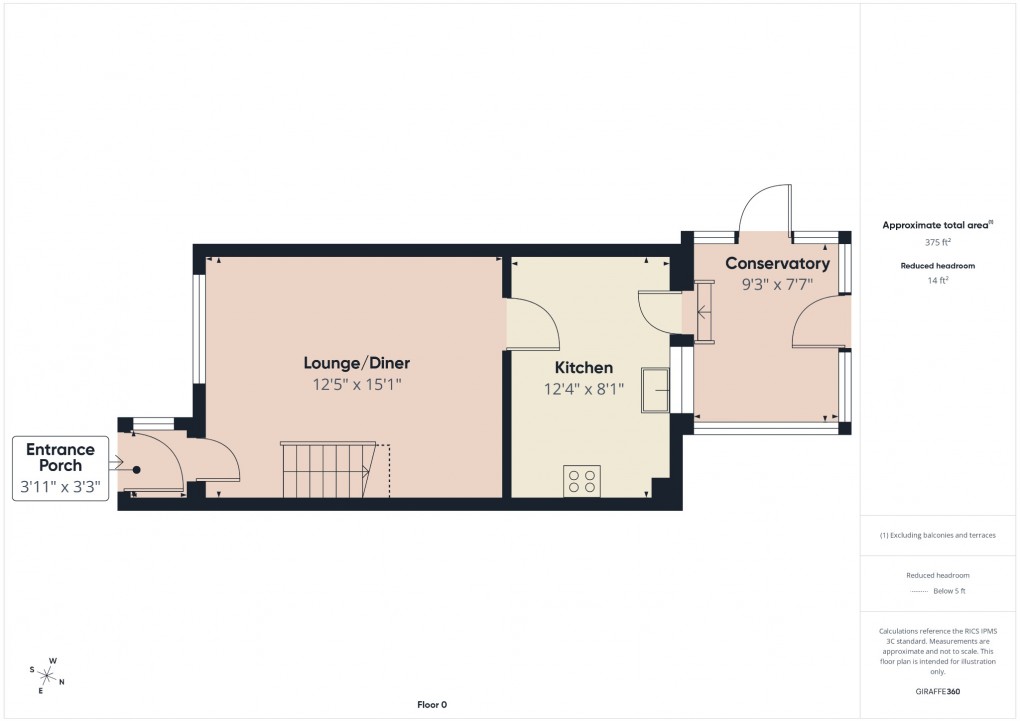Floorplan for Ash Tree Close, Attleborough, Norfolk, NR17 2QP
