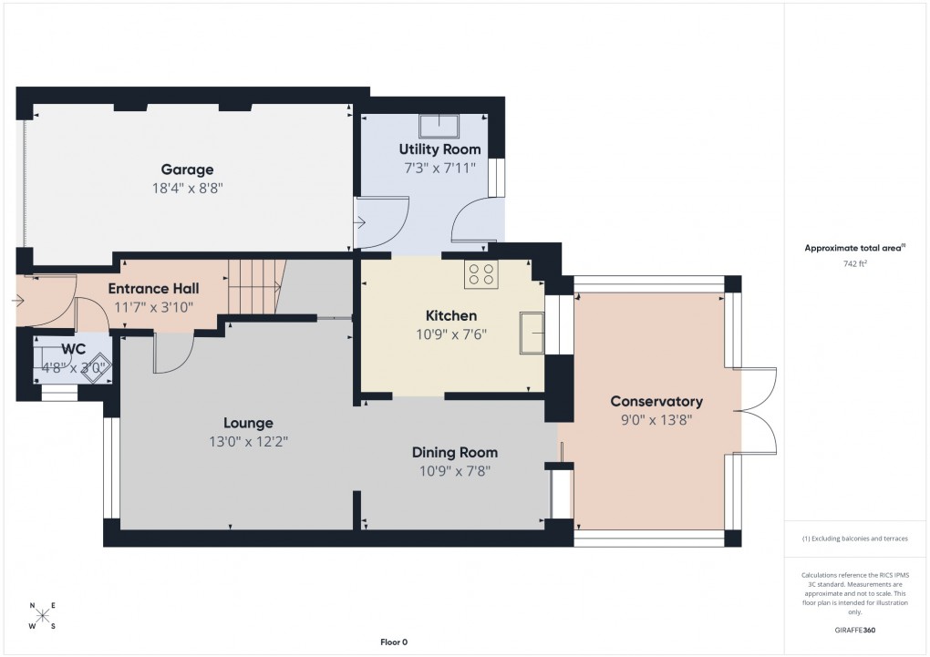 Floorplan for London Road, Attleborough, Norfolk, NR17 1BQ