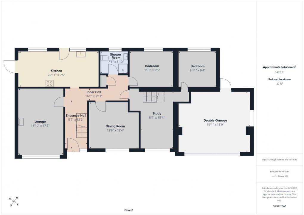 Floorplan for Garboldisham Road, East Harling, Norwich, Norfolk, NR16 2PU