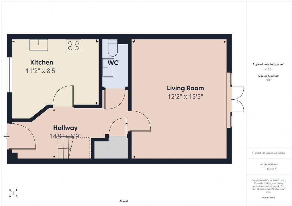 Floorplan for Nuthatch Way, Attleborough, Norfolk, NR17 1GR