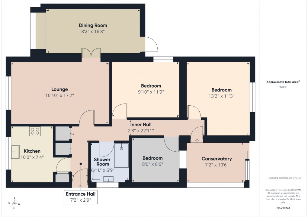 Floorplan for Mortimer Close, ATTLEBOROUGH, NR17 2NX
