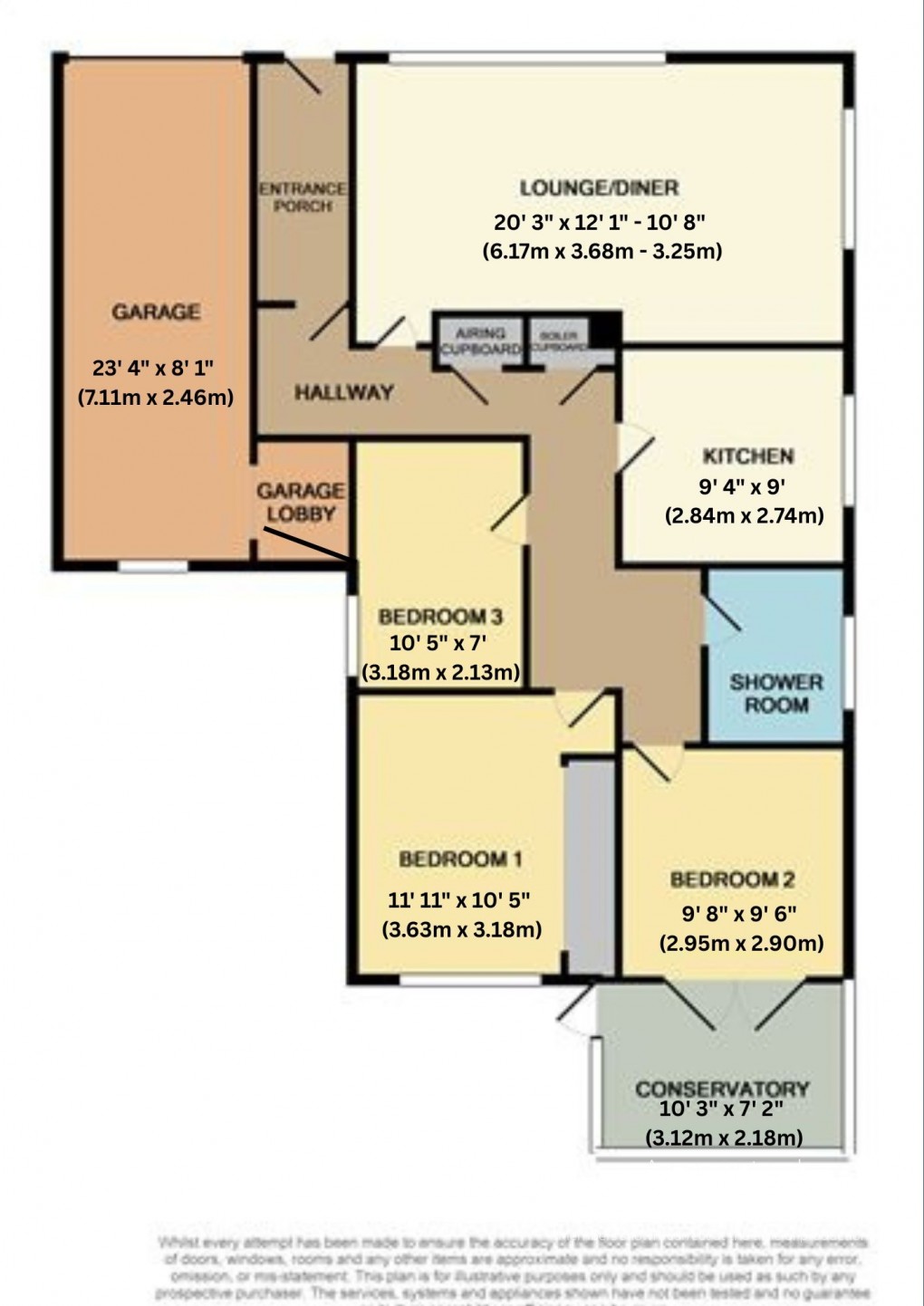 Floorplan for Poplar Way, Attleborough, Norfolk, NR17 2JR