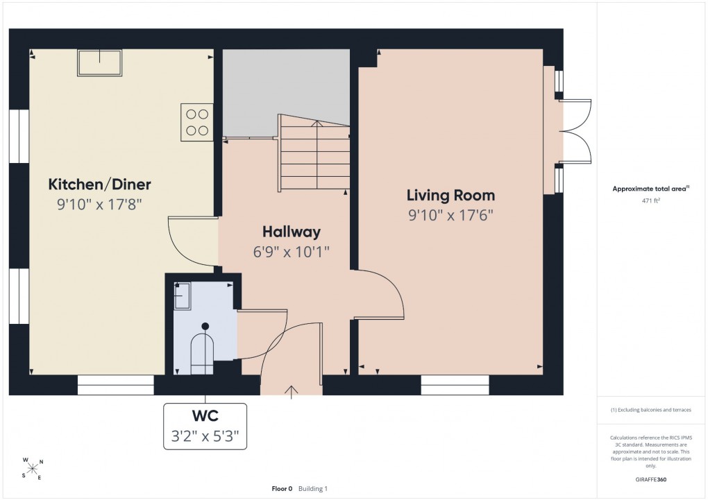 Floorplan for Tortoiseshell Drive, Attleborough, Norfolk, NR17 1GW