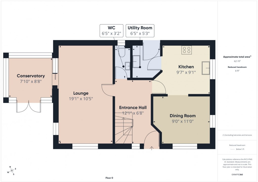 Floorplan for Celandine Road, Attleborough, Norfolk, NR17 1XT